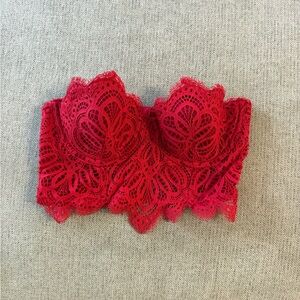 Victoria's Secret Scarlet Lace Bandeau